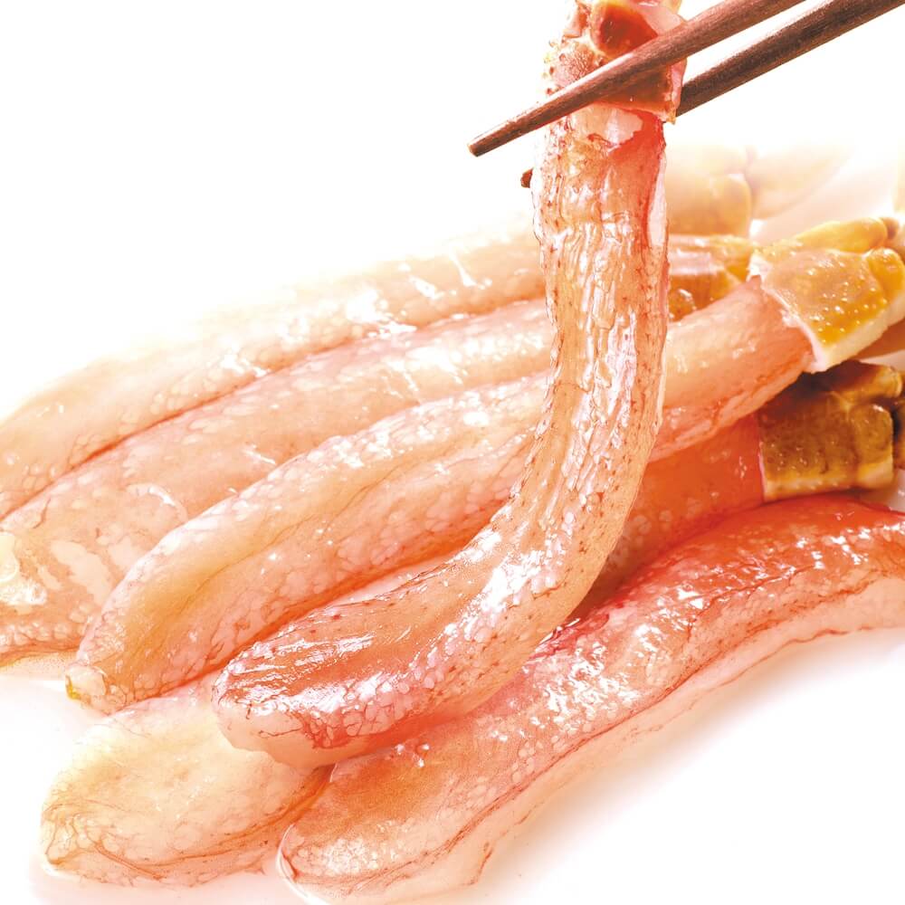 かに 生ずわいがに 脚むき身 約1kg (500g×2パック) 脚肉 生食用 蟹 ポーション 食品 冷凍便