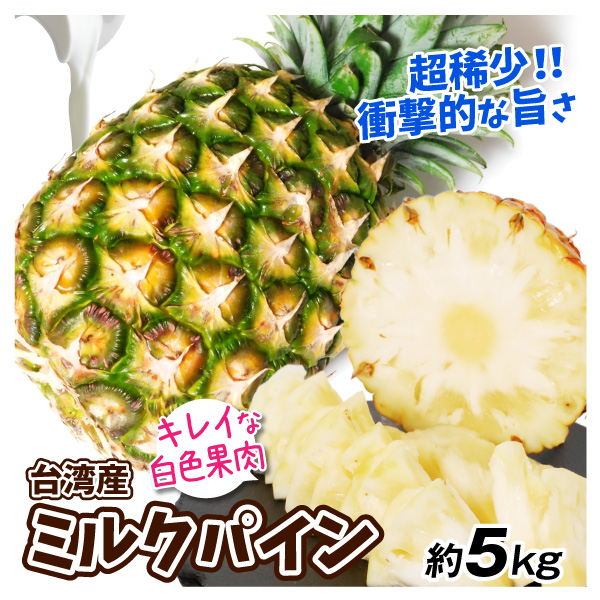 パイン 5kg ミルクパイン 台湾産 パイナップル 希少 送料無料 食品 国華園