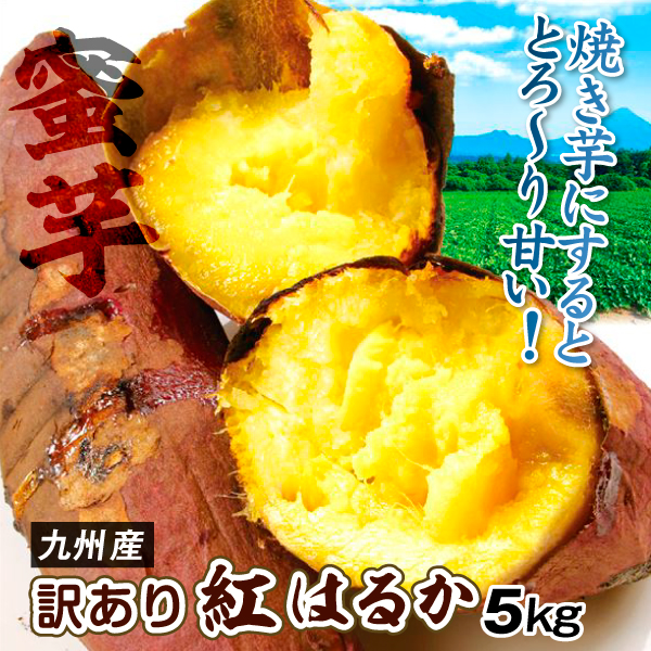さつまいも 熊本・宮崎産 訳あり 紅はるか 約5kg 蜜芋 しっとり系 送料無料【11月下旬頃より発送予定】 食品 ※新聞広告掲載商品
