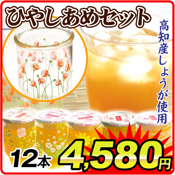 冷やしあめセット 12本 瓶入り 高知産しょうが使用 桜南食品 常温便 加工品 食品