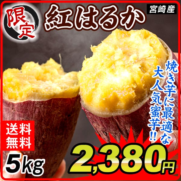 さつまいも 5kg 紅はるか ご家庭用 宮崎産 送料無料 食品