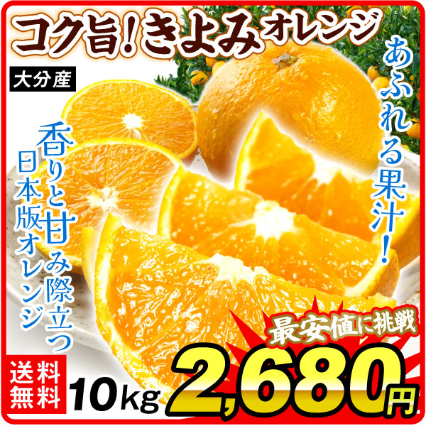 みかん 10kg コク旨 きよみ 大分産 ご家庭用 清見オレンジ タンゴール 和製オレンジ フルーツ 送料無料 食品