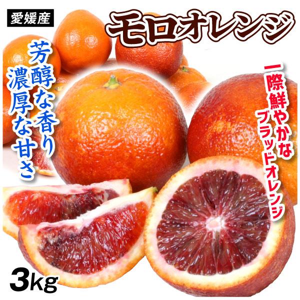 みかん 愛媛産 ブラッドオレンジ モロ 3kg ご家庭用 食品 国華園