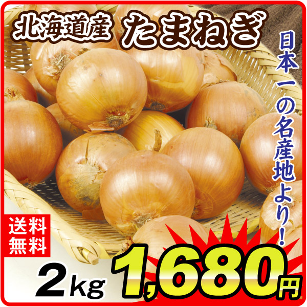 たまねぎ 2kg たまねぎ 北海道産 送料無料 食品