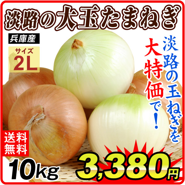 超お買得 淡路の玉ねぎ 10kg 大玉たまねぎ 淡路島産 送料無料 食品