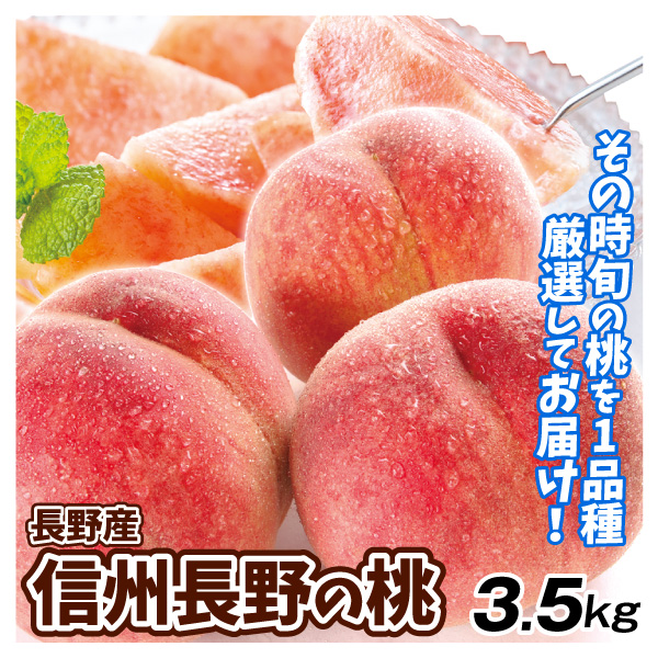 もも 3.5kg 信州長野の桃 ご家庭用 長野産 送料無料 食品