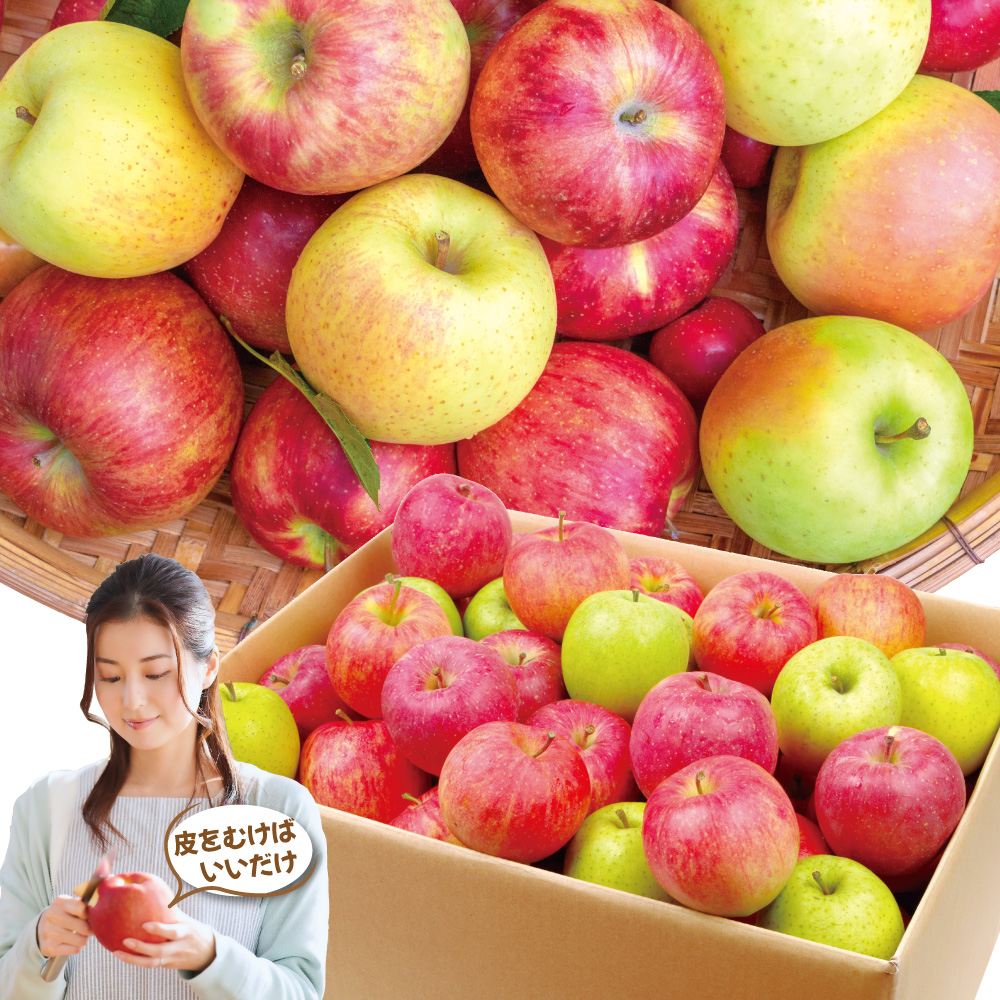りんご 10kg 加工用ミックスりんご 青森産 送料無料 食品