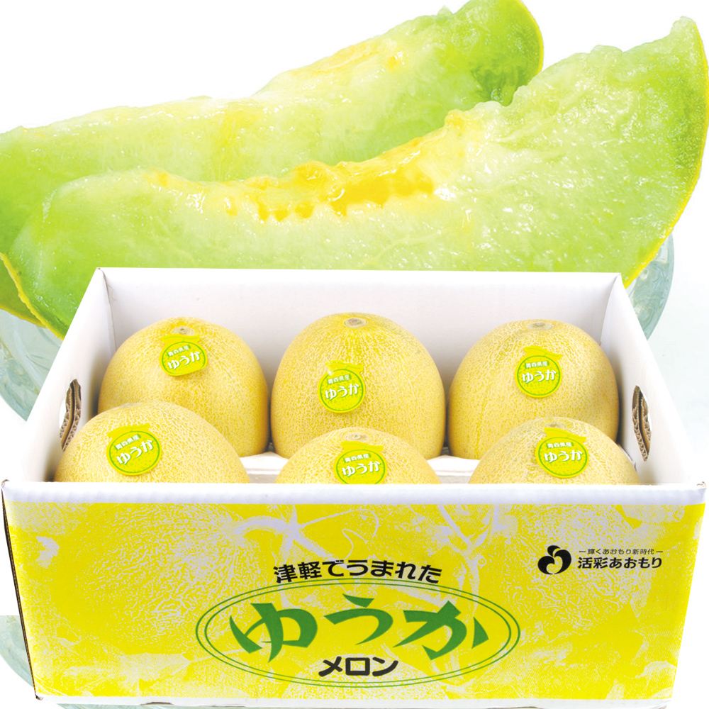 メロン 8kg ゆうかメロン 青森産 送料無料 食品