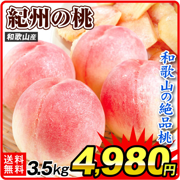 もも 約3.5kg 紀州の桃 和歌山産 送料無料 食品