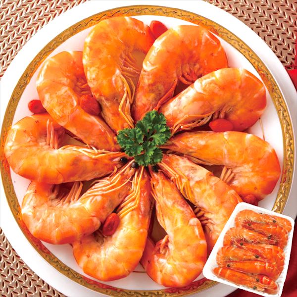 えび 特大 ボイル有頭海老 500g タイ産 ブラックタイガー  冷凍便 食品