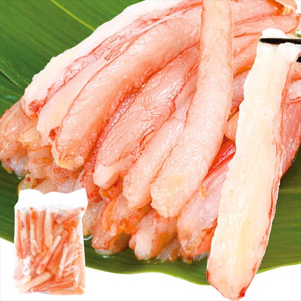 かに お買得 生紅ずわいがに 棒肉 1kg 生食用 脚むき身 カット済み 500g×2 ポーション かに刺し 冷凍便 食品
