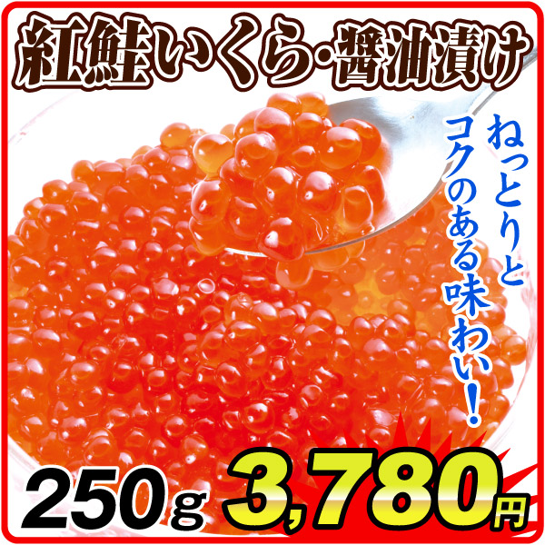 紅鮭いくら醤油漬け 250g 食品