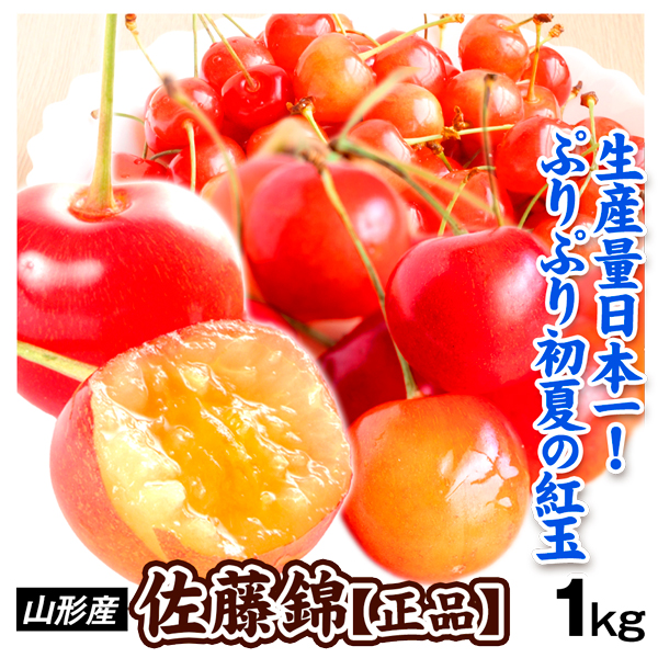 さくらんぼ 山形産 佐藤錦 1kg 正品 送料無料 食品