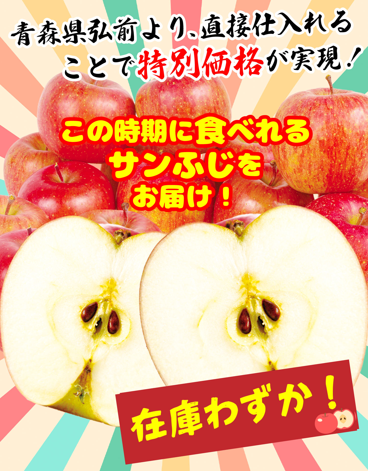 国華園オンラインショップ / りんご 10kg ご家庭用 弘前のふじ 訳あり
