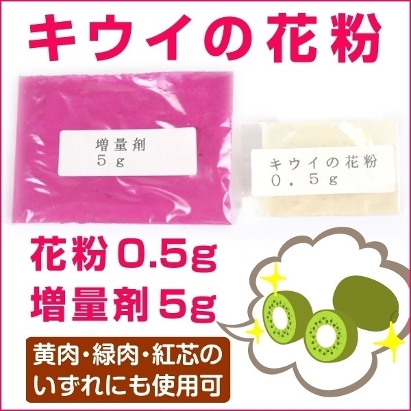 果樹苗 資材 キウイの花粉+増量剤 1組 送料無料