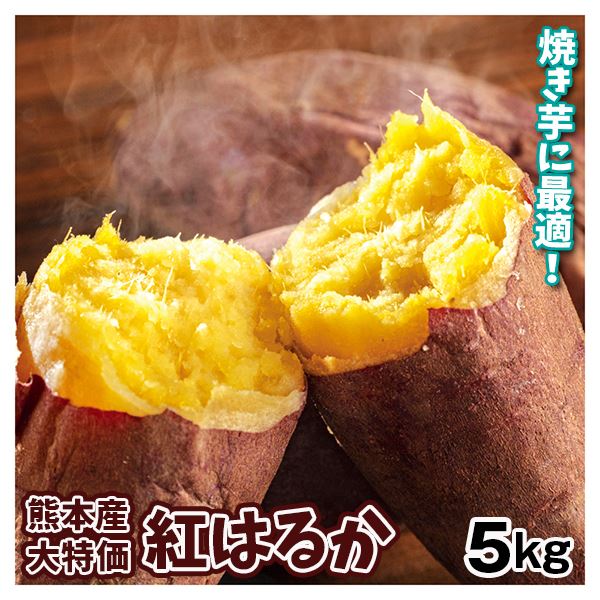 さつまいも 熊本産 ご家庭用 紅はるか 5kg 送料無料 食品