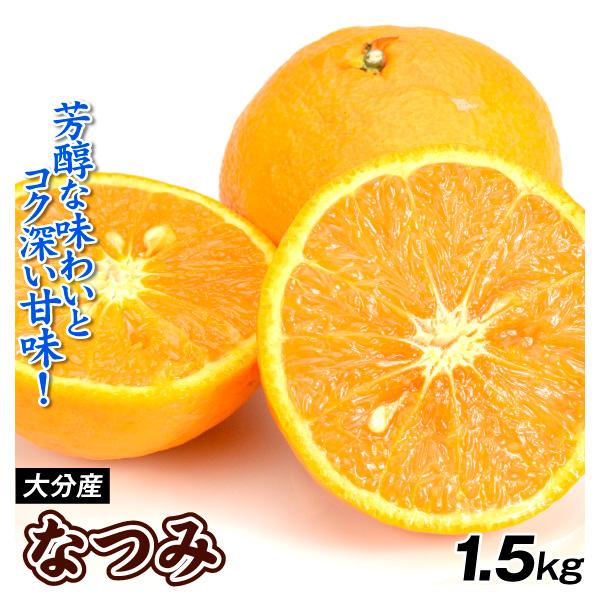 みかん 1.5kg なつみ 大分産 ご家庭用 柑橘 かんきつ フルーツ 送料無料 食品 国華園