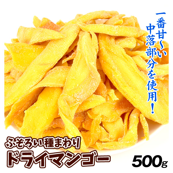 ふぞろい 種まわりドライマンゴー 500g 中落ちマンゴー 【４月下旬より発送商品】 食品 送料無料 ポスト投函