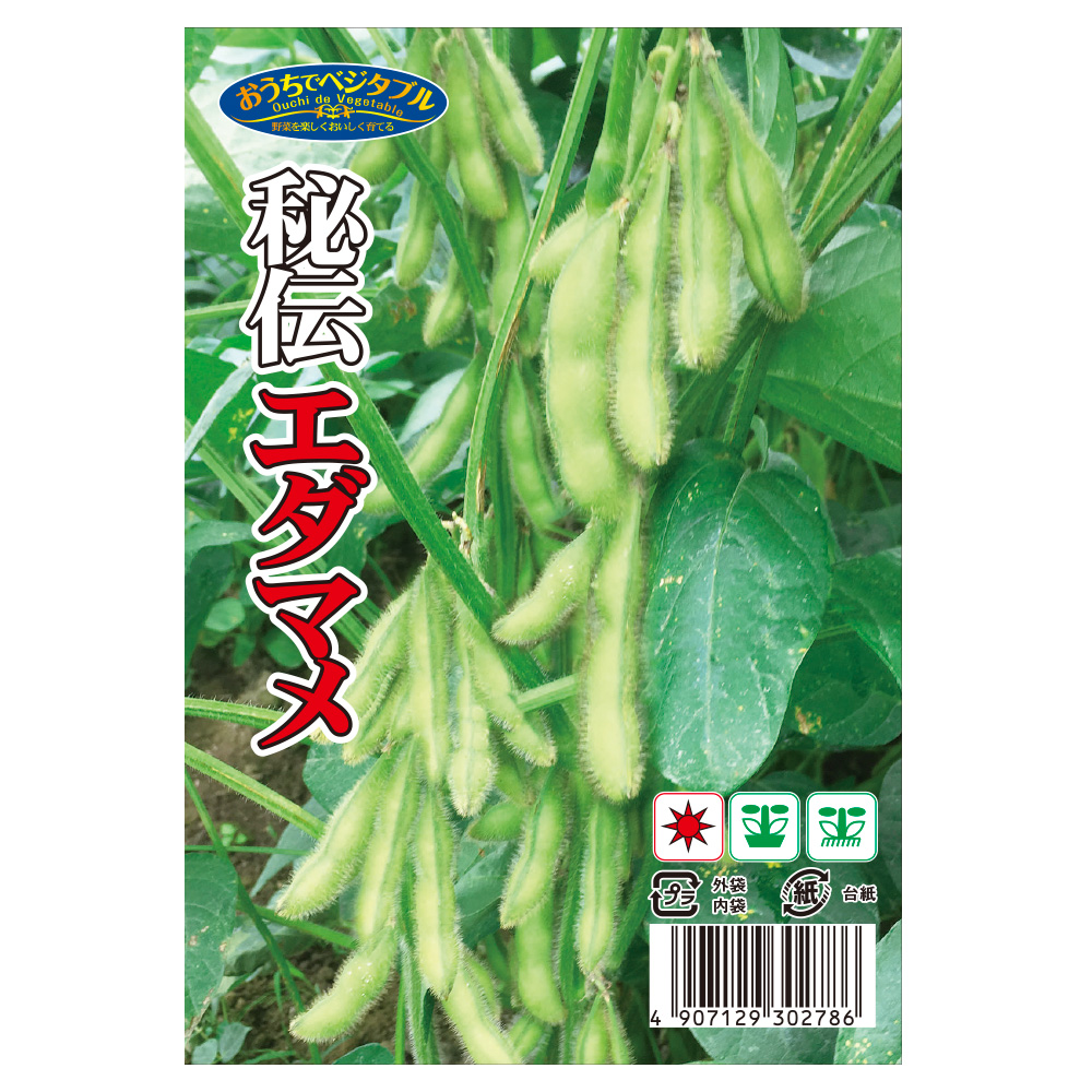 種 野菜たね マメ エダマメ 秘伝 1袋（30ml） /送料グループ【15ｱ】