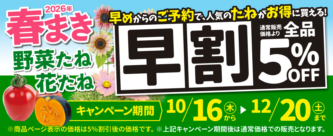 早割・花たね