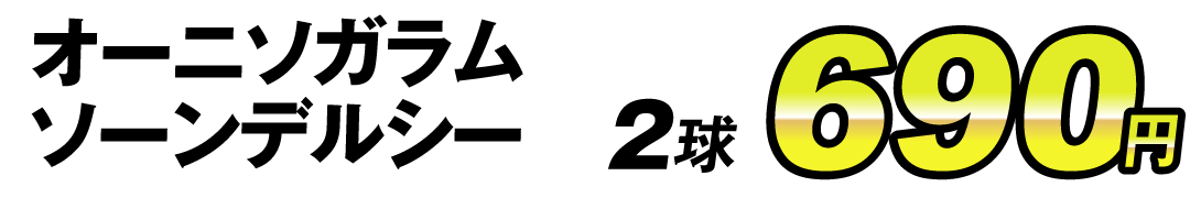 ソーンデルシー2球690円