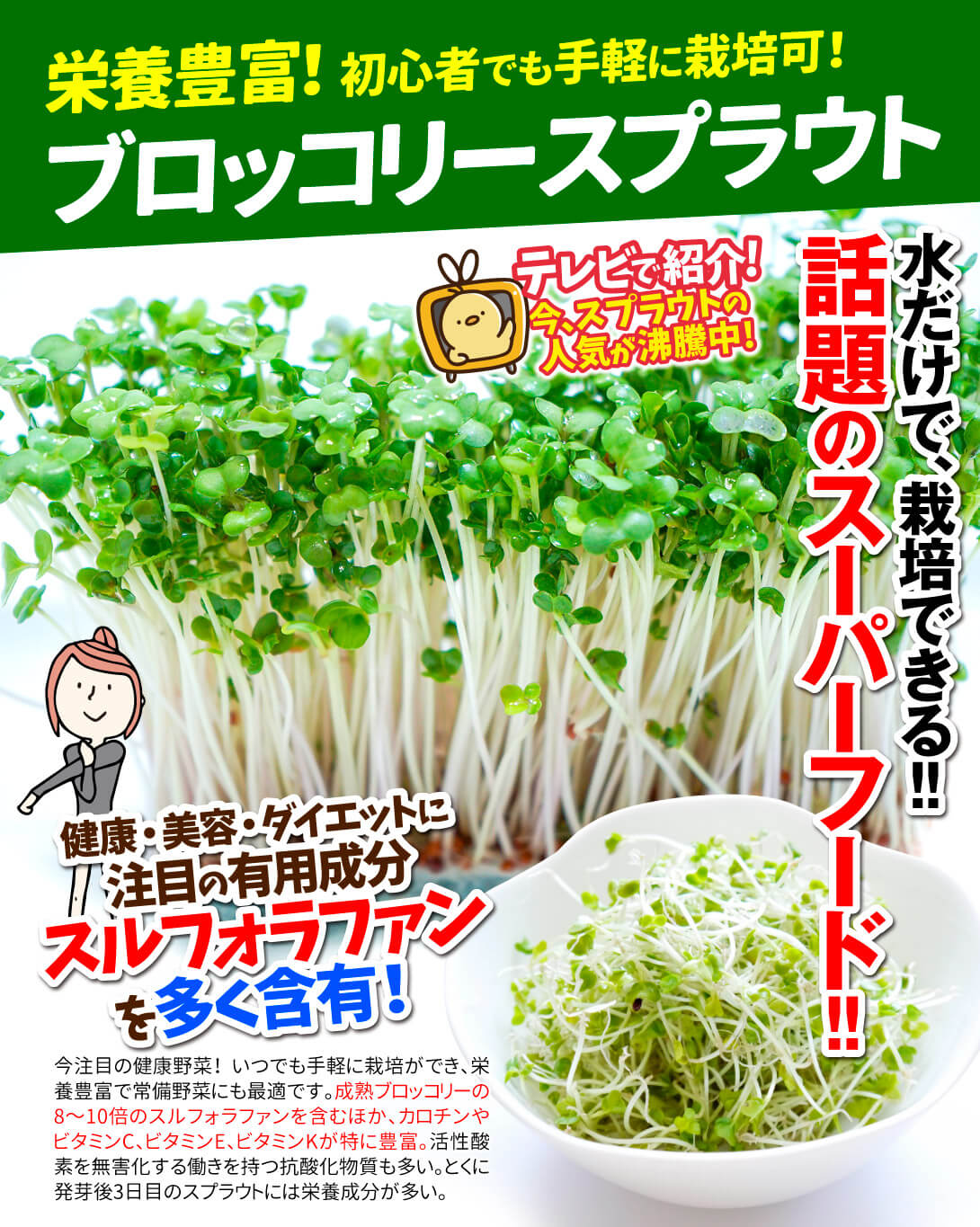 ブロッコリースプラウト・メイン