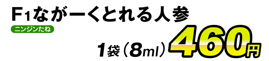 ながーくとれる人参・価格