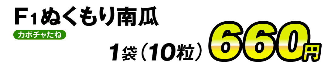 F1ぬくもり南瓜・価格