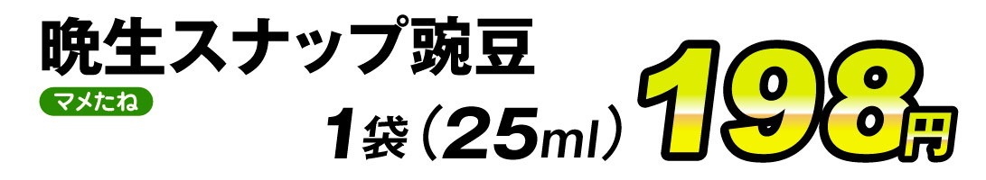 晩生スナップ・価格