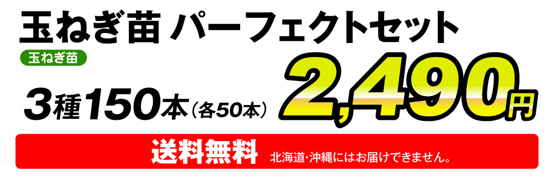 玉ねぎ苗特選セット・価格
