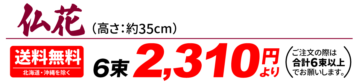 仏花タイトル6束