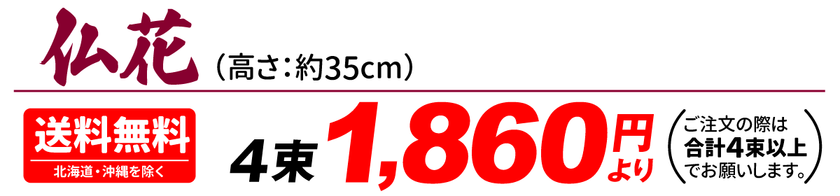 仏花タイトル4束