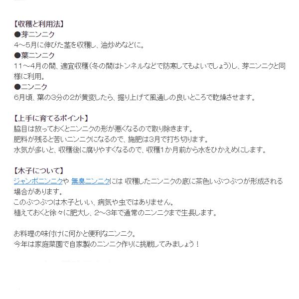 ニンニク栽培方法